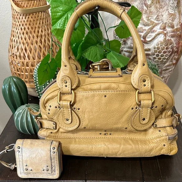 Chloe Paddington Shoulder Mustard Leather Satchel and wallet - Picture 8 of 16